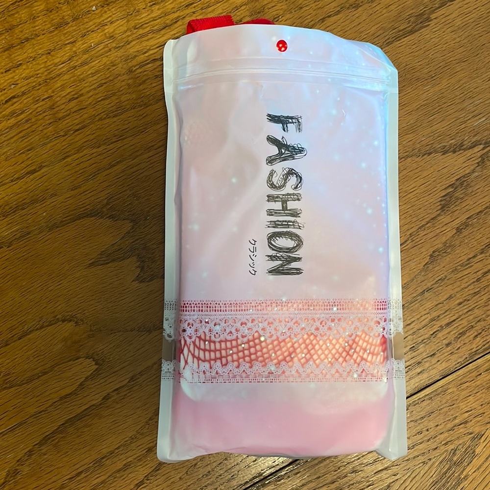 Womens sparkle rhinestone fishnets 2 pack